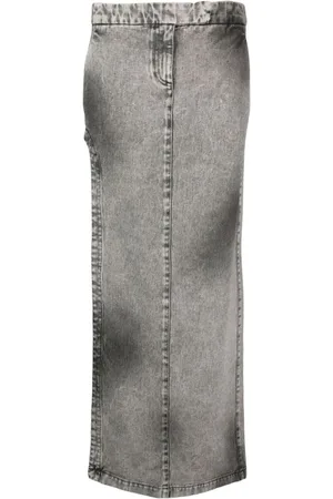 ALESSANDRO VIGILANTE Dames, Rokken, Grijs, Maat: XS Denim