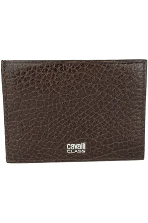 Roberto Cavalli Heren, Accessoires, Bruin, Maat: ONE Size Leer