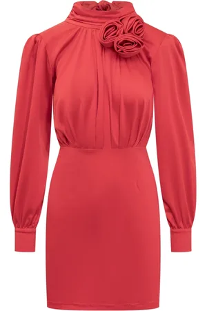 ACTUALEE Dames, Jurken, Rood, Maat: M