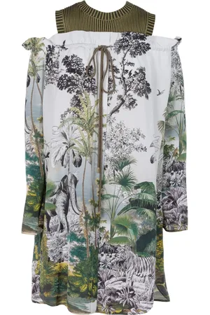 Alberta Ferretti Dames, Jurken, Veelkleurig, Maat: M