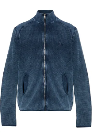 Diesel Heren, Sweatshirts & Hoodies, Blauw, Maat: L Katoen