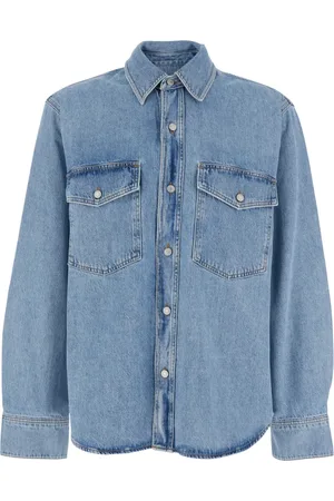 AGOLDE Heren, Overhemden, Blauw, Maat: M Denim