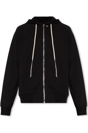 Rick Owens Heren, Sweatshirts & Hoodies, Zwart, Maat: S Katoen