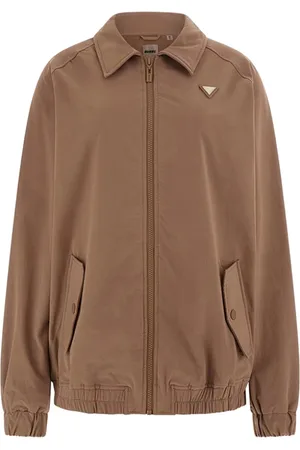 Guess Dames, Jassen, Bruin, Maat: 2XS Leer