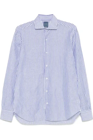 BARBA Heren, Overhemden, Blauw, Maat: XL