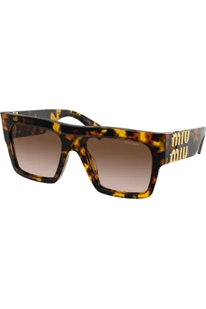 Miu Miu Dames, Accessoires, Bruin, Maat: 55 MM