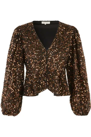 Notes Du Nord Dames, Blouses & Shirts, Bruin, Maat: M