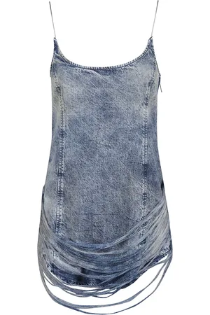 Diesel Dames, Jurken, Blauw, Maat: L