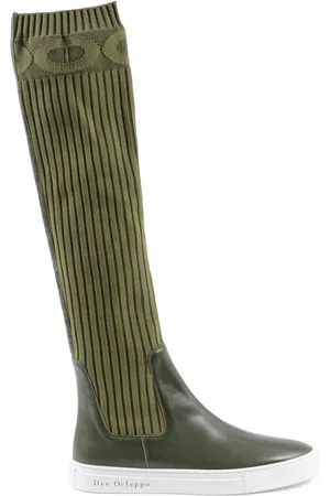 DEE OCLEPPO Dames, Schoenen, Groen, Maat: 41 EU Leer