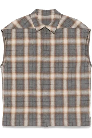 Rick Owens Heren, Overhemden, Grijs, Maat: S Flanel