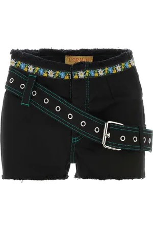 CORMIO Dames, Korte broeken, Zwart, Maat: L Denim