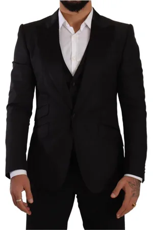 Dolce & Gabbana Heren, Pakken, Zwart, Maat: M Zijde