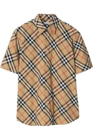Burberry Heren, Overhemden, Bruin, Maat: S