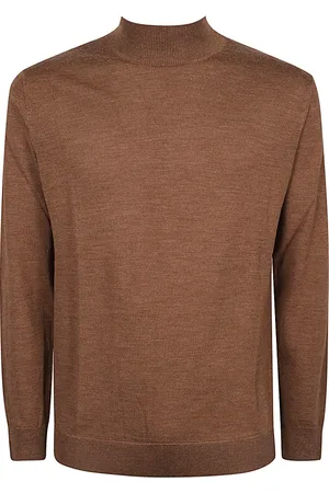 Daniele Fiesoli Heren, Truien, Bruin, Maat: XL Wol