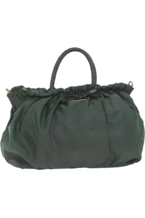 Prada Dames, Pre-owned, Groen, Maat: ONE Size Nylon