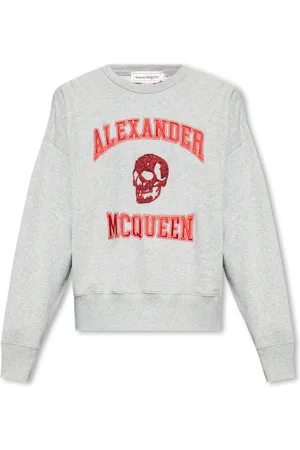 Alexander McQueen Heren, Sweatshirts & Hoodies, Grijs, Maat: M Katoen