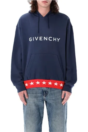 Givenchy Heren, Sweatshirts & Hoodies, Blauw, Maat: XS Katoen