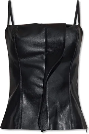 Nanushka Dames, Tops, Zwart, Maat: M Leer