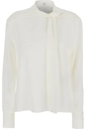 Alexander McQueen Dames, Blouses & Shirts, Wit, Maat: S Zijde