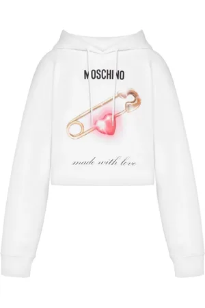 Moschino Dames, Sweatshirts & Hoodies, Wit, Maat: M