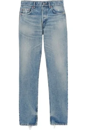 Saint Laurent Heren, Jeans, Blauw, Maat: W34 Denim