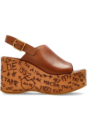 Chloé Dames, Schoenen, Bruin, Maat: 39 EU Leer
