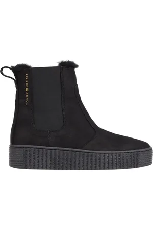 Tommy Hilfiger Dames, Schoenen, Zwart, Maat: 40 EU Leer