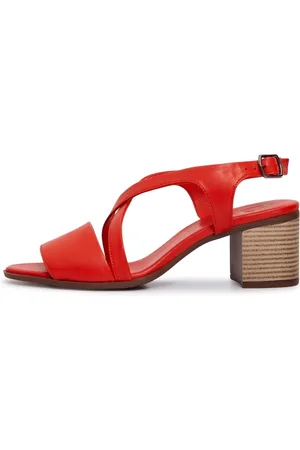 CESARE GASPARI Dames, Schoenen, Rood, Maat: 39 EU Leer