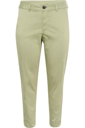 Kaffe Dames, Broeken, Groen, Maat: 3XL