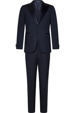 LOW BRAND Heren, Pakken, Blauw, Maat: 3XL Satijn