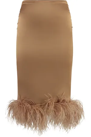 GIUSEPPE DI MORABITO Dames, Rokken, Bruin, Maat: 2XS Satijn