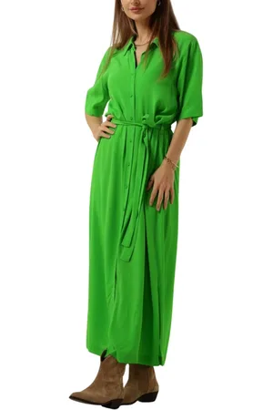Modstrom Dames, Jurken, Groen, Maat: XS Viscose