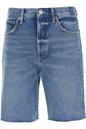 AGOLDE Dames, Korte broeken, Blauw, Maat: W26 Denim