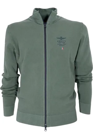 Aeronautica Militare Heren, Sweatshirts & Hoodies, Groen, Maat: 3XL Katoen