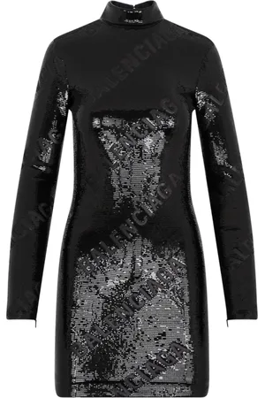 Balenciaga Dames, Jurken, Zwart, Maat: 2XS Polyamide