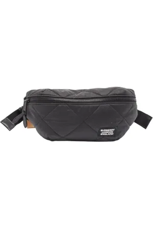 Burberry Heren, Pre-owned, Zwart, Maat: ONE Size Nylon