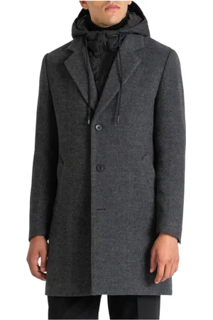 Antony Morato Heren, Mantels, Grijs, Maat: 2XL Wol