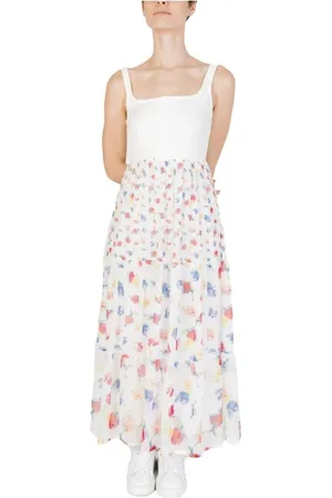 Desigual Dames, Jurken, Wit, Maat: M Poliester