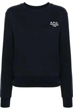 A.P.C. Dames, Sweatshirts & Hoodies, Blauw, Maat: S Katoen