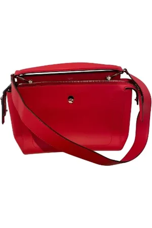 Fendi Dames, Pre-owned, Rood, Maat: ONE Size Leer