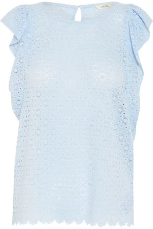 Cream Dames, Tops, Blauw, Maat: XS