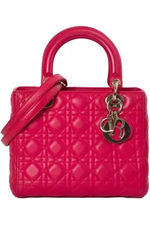 Dior Dames, Pre-owned, Roze, Maat: ONE Size Leer