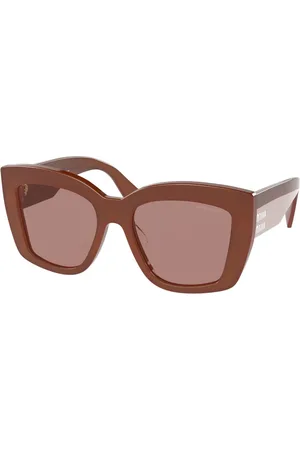 Miu Miu Dames, Accessoires, Bruin, Maat: 53 MM