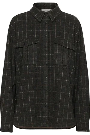 Gestuz Dames, Blouses & Shirts, Zwart, Maat: L