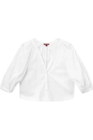 Staud Dames, Blouses & Shirts, Wit, Maat: M