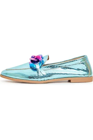 CESARE GASPARI Dames, Schoenen, Blauw, Maat: 37 EU Leer