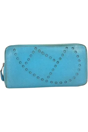 Hermès Dames, Pre-owned, Blauw, Maat: ONE Size Leer