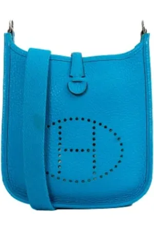 Hermès Dames, Pre-owned, Blauw, Maat: ONE Size Leer