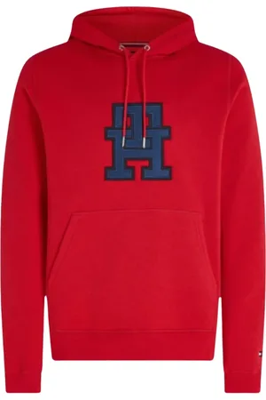 Tommy Hilfiger Heren, Sweatshirts & Hoodies, Rood, Maat: XS Katoen