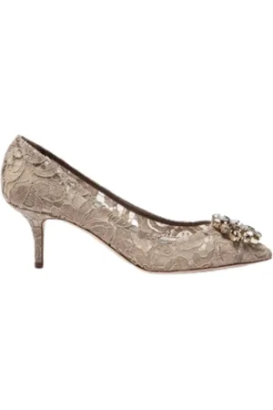 Dolce & Gabbana Dames, Schoenen, Bruin, Maat: 36 EU Katoen